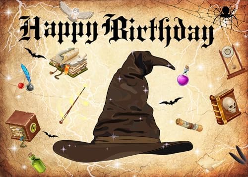 7x5FT Magic Wizard Halloween Background for Party Photos