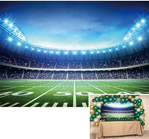 BINQOO 7x5ft Football Field Photo Background