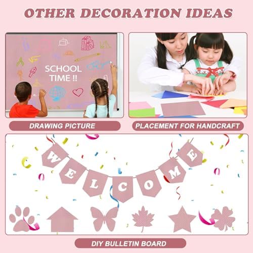 Pink Fabric Bulletin Board Paper Roll 148FT x 47IN