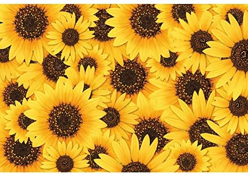 Baocicco 10x8ft Sunflower Photography Backdrop Yellow Floral