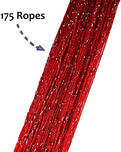 Vagasi 2 Pack Beaded Curtains Red 39x79 Inch