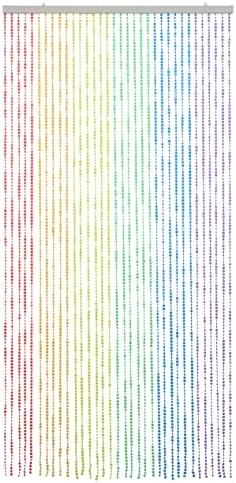 FlavorThings Diamond Cut Beaded Curtain 3x6 Feet
