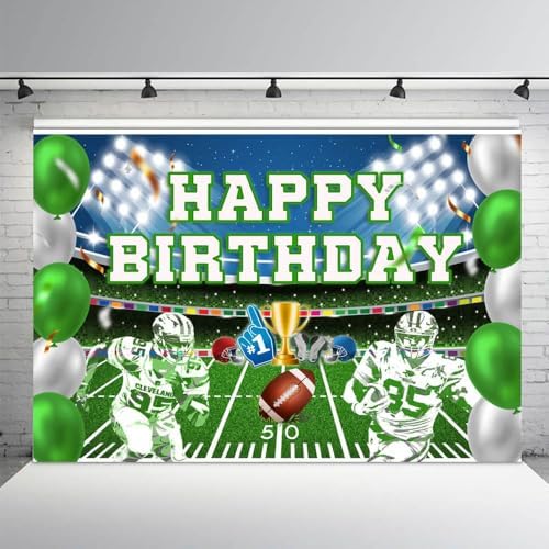 AIBIIN Football Birthday Party Backdrop 7x5ft