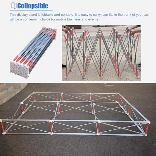Aluminum Tension Black Out Fabric Pop Up Display Stand