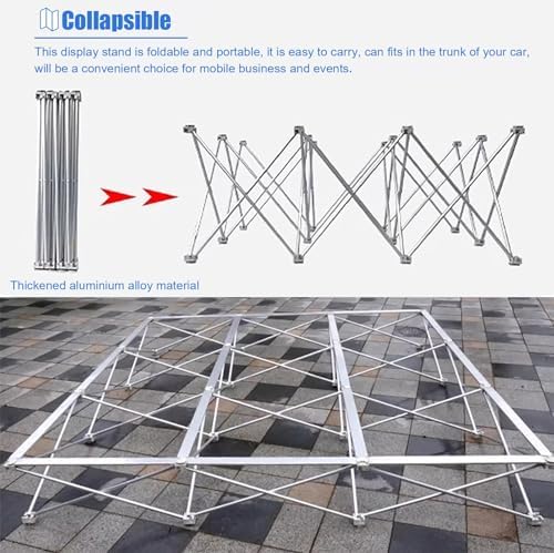 Foldable Aluminum Tension Backdrop Stand for Trade Shows and Events
