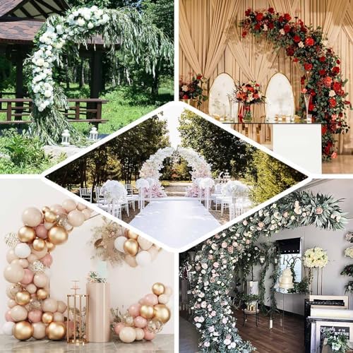 Efavormart 8ft Gold Metal Wedding Arch Photography Backdrop Stand