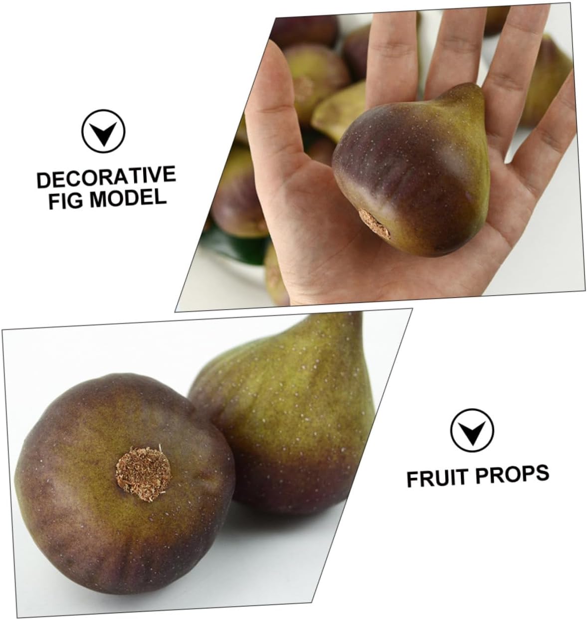 5Pcs Lifelike Simulation Fig Props for Photography and Party Display