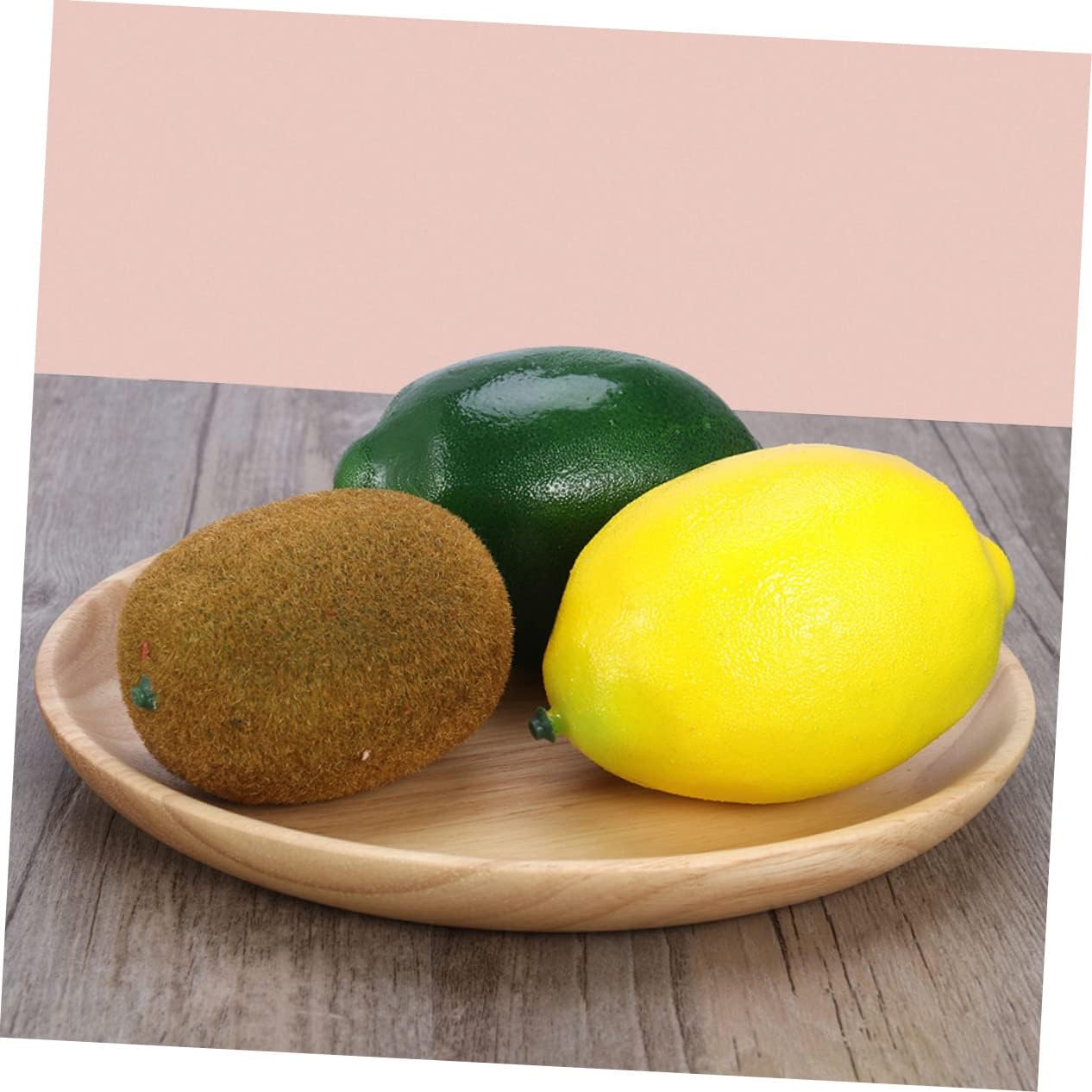Cabilock 4Pcs Realistic Artificial Kiwi Fruit Models for Photo Props