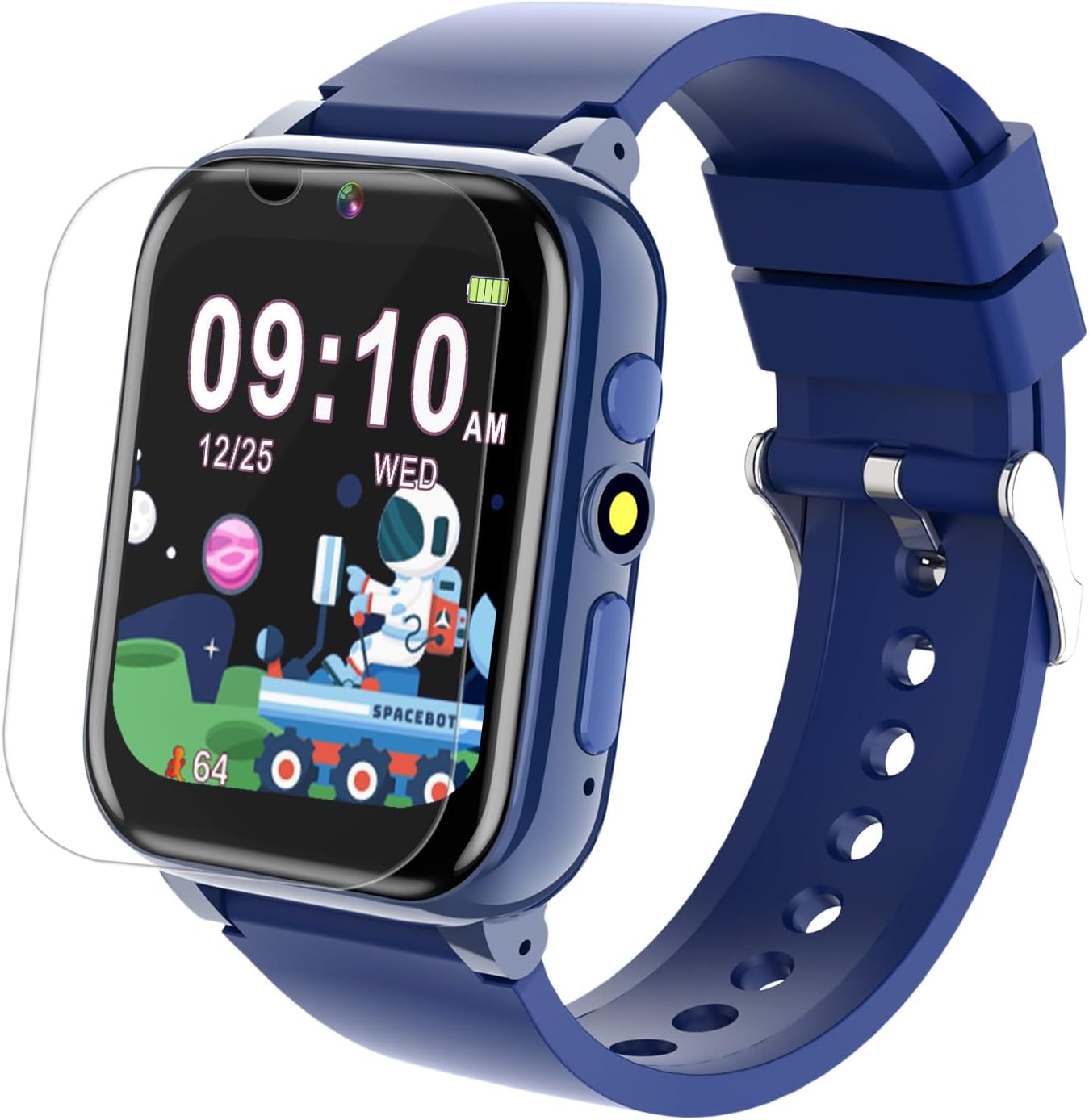 Goodatech Kids Smart Watch with HD Camera and Puzzle Games Blue