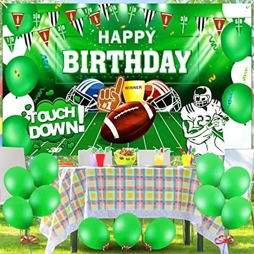 Football Birthday Party Background Decor Banner