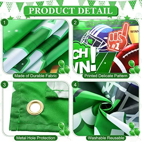 Football Birthday Party Background Decor Banner