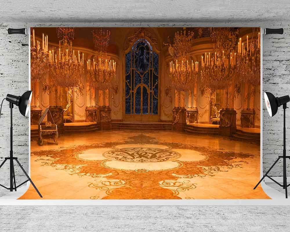 Premium 7x5ft Gold Palace Photo Booth Background