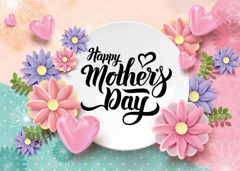 HQM 8x6FT Soft Polyester Floral Photo Background