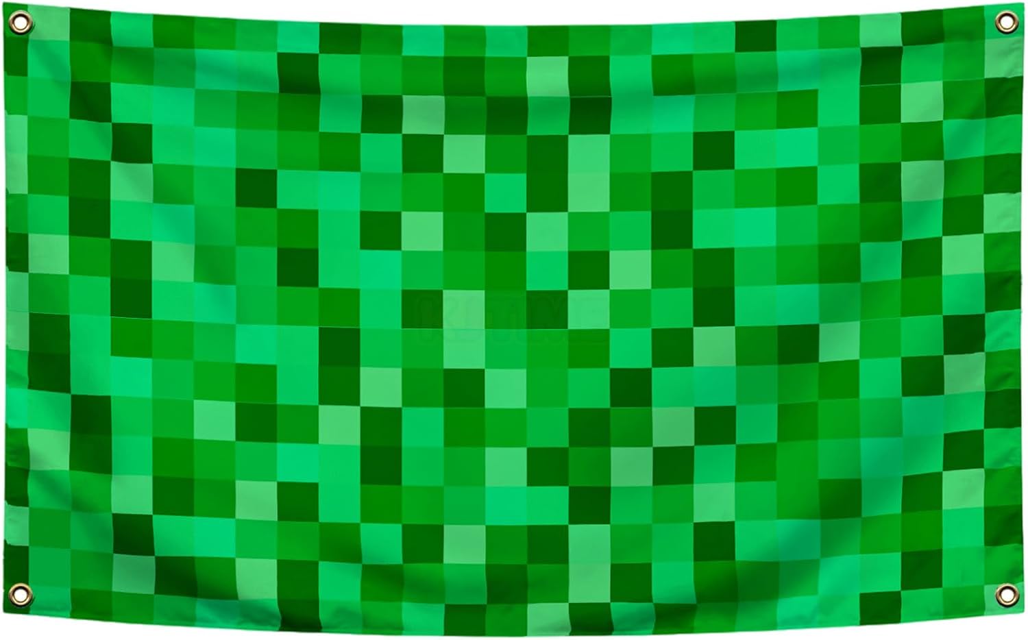 36x6ft Green Pixel Birthday Backdrop Gamer Party Decor
