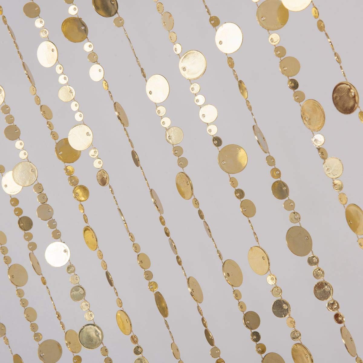 FlavorThings Gold Bubble Beaded Curtain 3 x 6