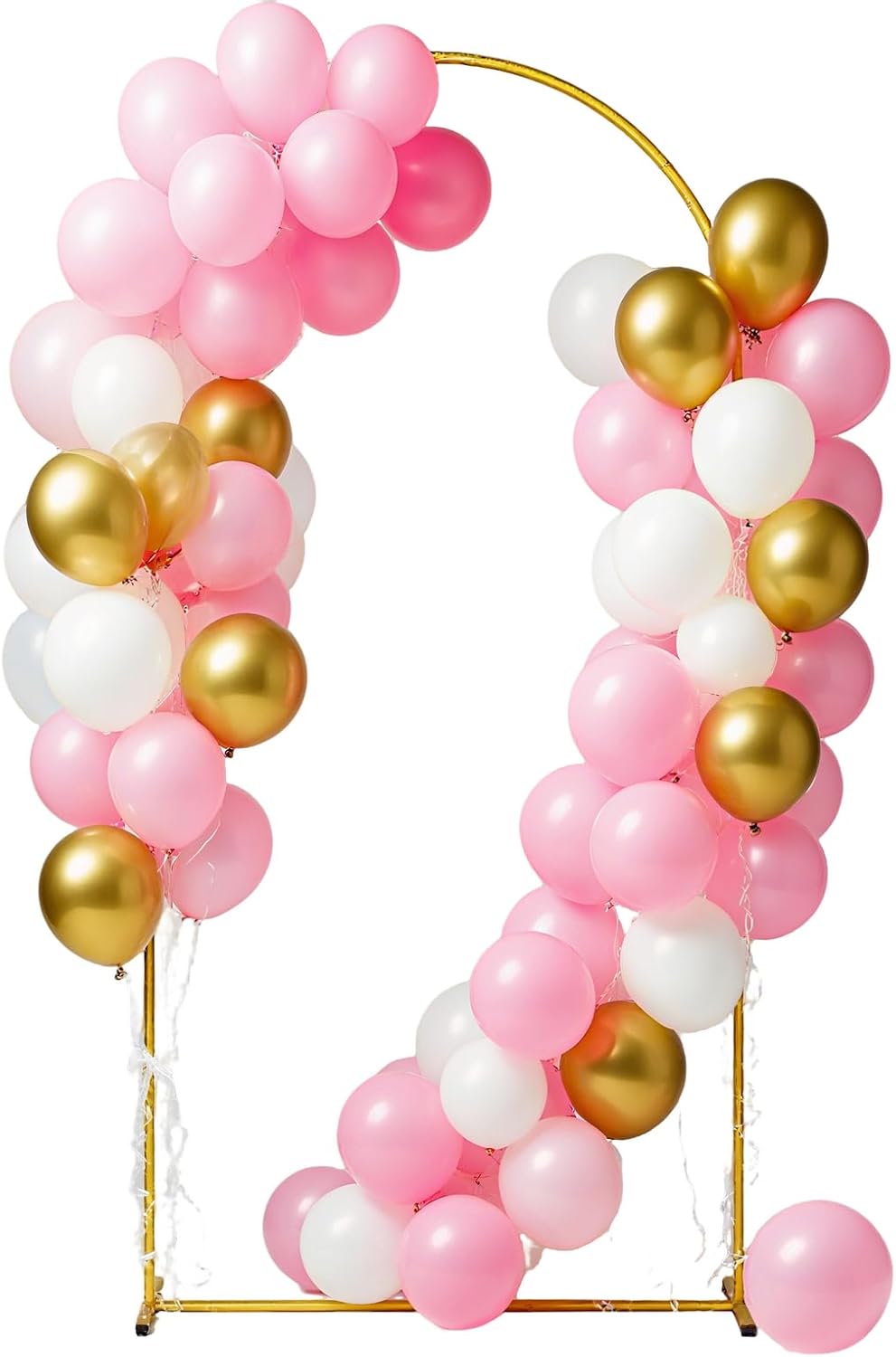 Golden Metal Balloon Arch Stand 72FT for Weddings and Parties
