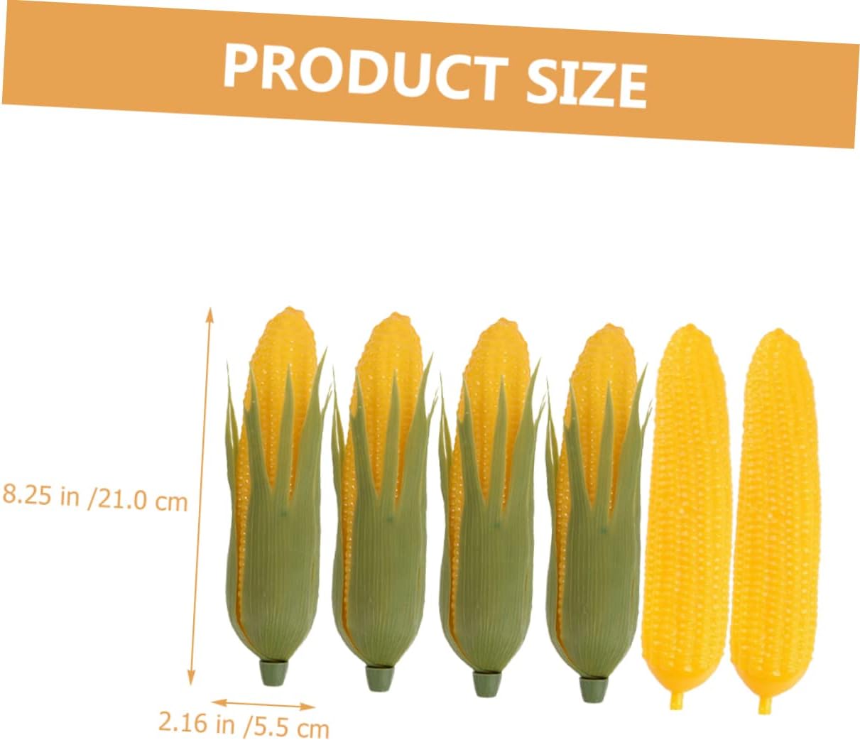 Zerodeko 6Pcs Artificial Corn Cob Posing Prop