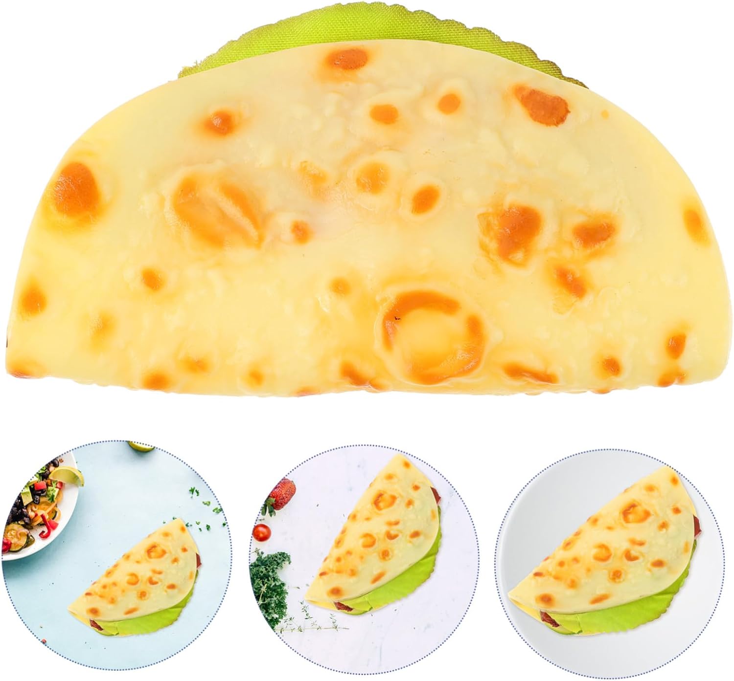 Housoutil Realistic Fake Vegetable Pancake for Photography Props