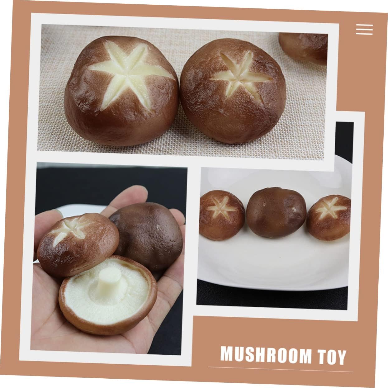 BESTYASH 6Pcs Bright Color Imitation Mushroom Photo Props