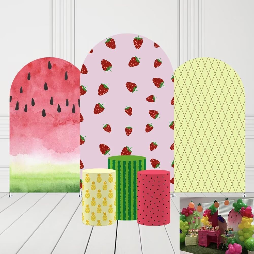 Double-Sided Spandex Arch Cover for Weddings and Parties