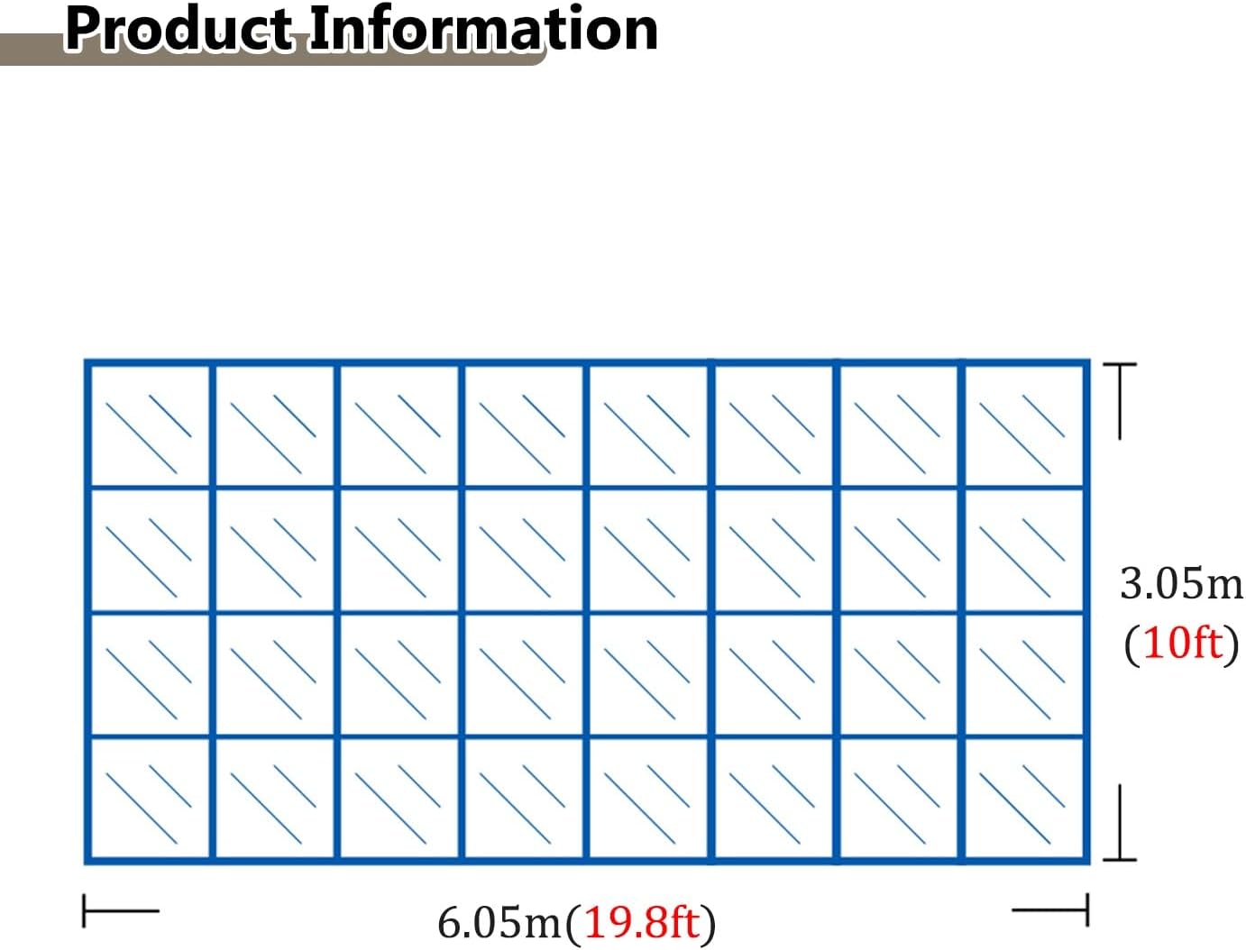 Portable Folding Tension Backdrop Frame with Carry Bag 10x198ft