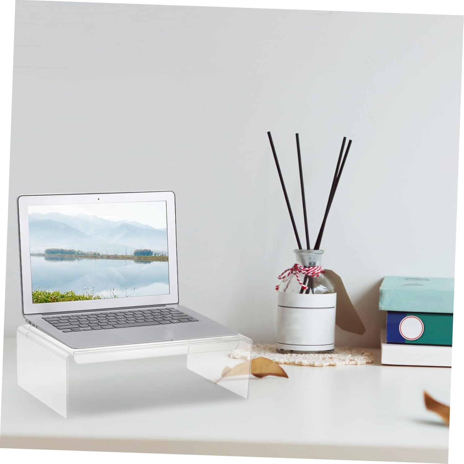 ARTIBETTER Acrylic Monitor Stand with Swivel and Vertical Adjustment