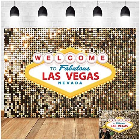 8x6ft Vegas Casino Poker Photo Backdrop