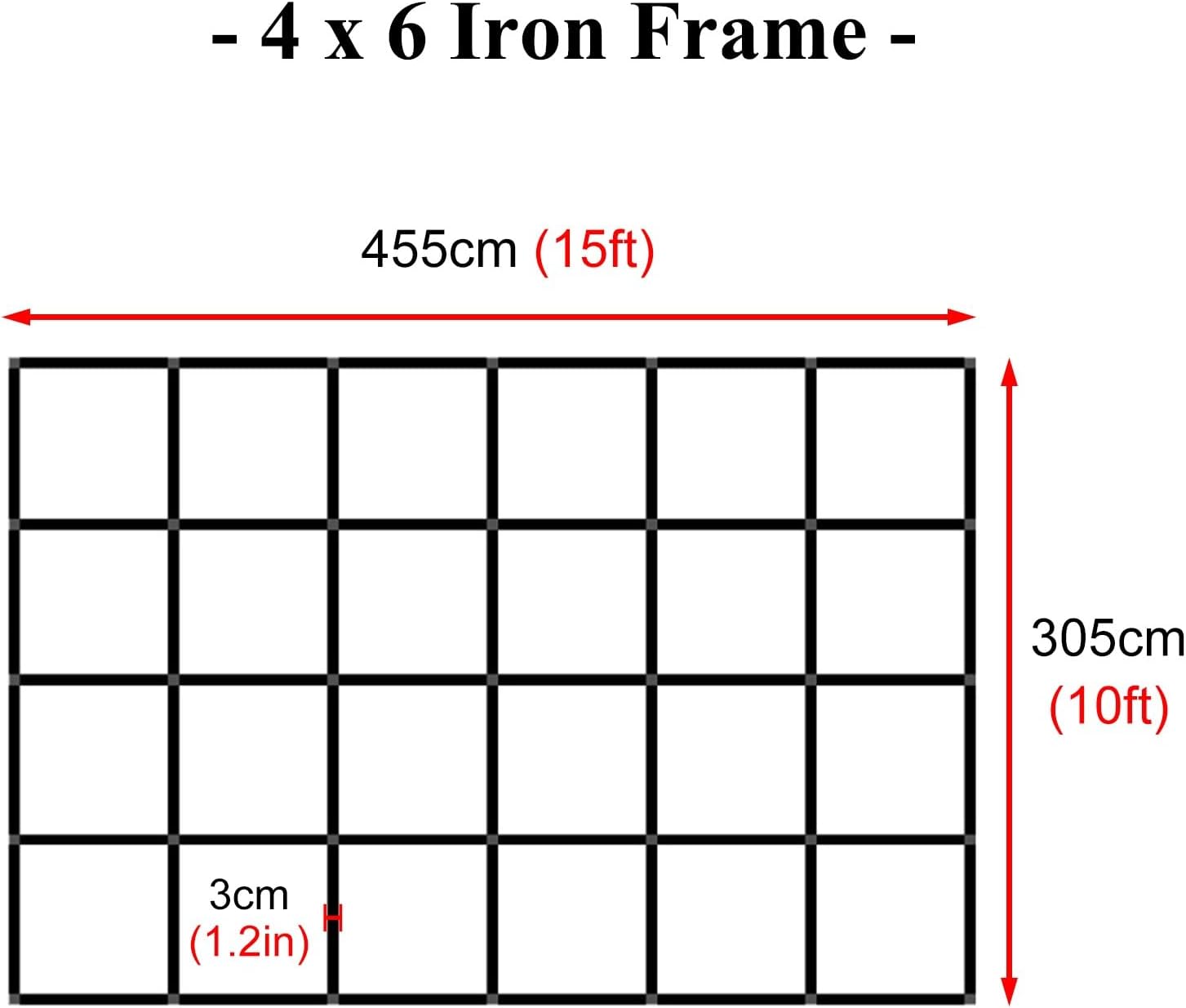 Portable Collapsible Photo Booth Backdrop Frame 10ft H x 15ft L