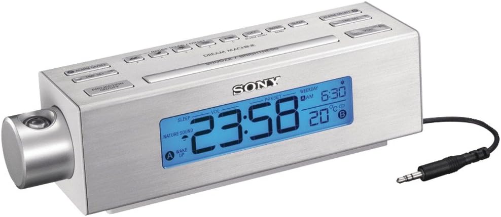 Sony ICFC717PJ Nature Sounds Clock Radio Silver