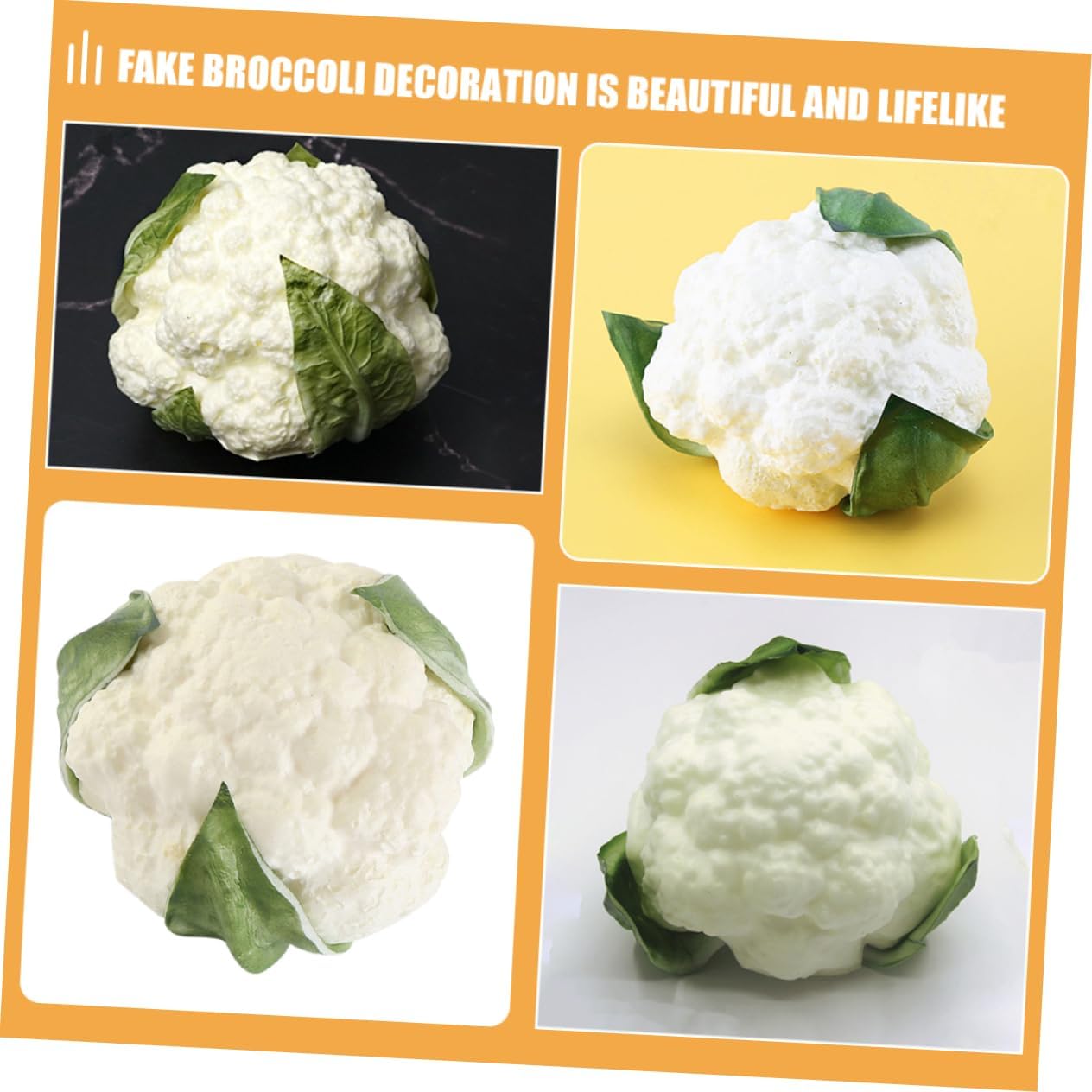 MAGICLULU Realistic Artificial Broccoli Display Prop