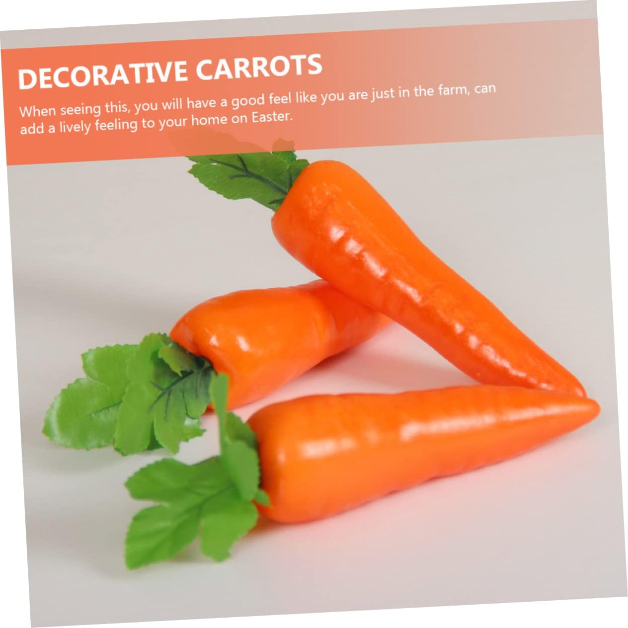 4pcs Lifelike Simulation Carrots Artificial Vegetable Decor Posing Props