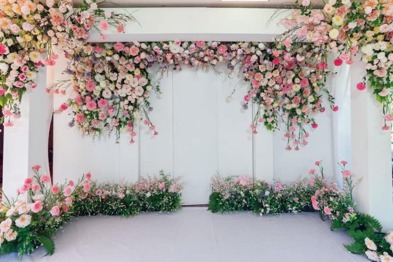Yeele 20x10ft Pink Floral Wedding Backdrop