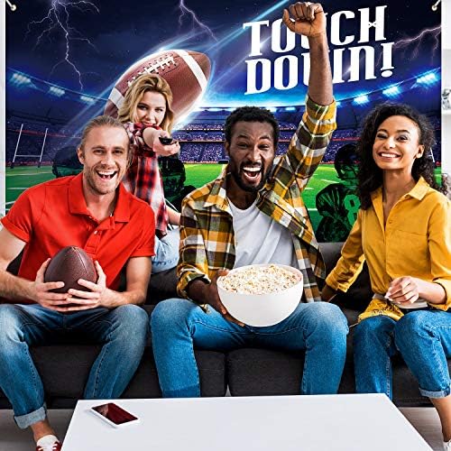 Blulu Football Field Decor Backdrop Banner for Party Supplies