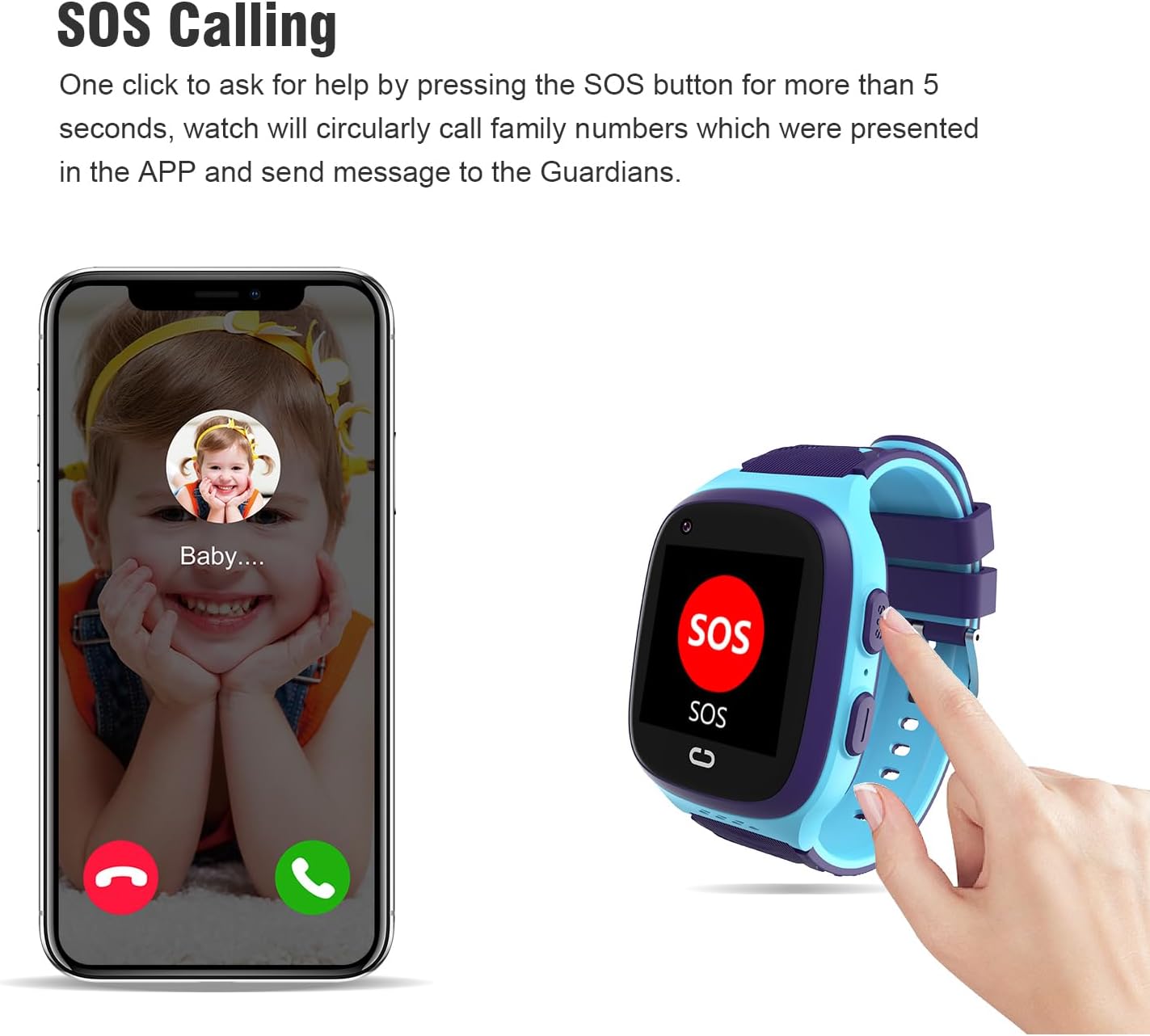 4G Kids Smart Watch with GPS and Video Call