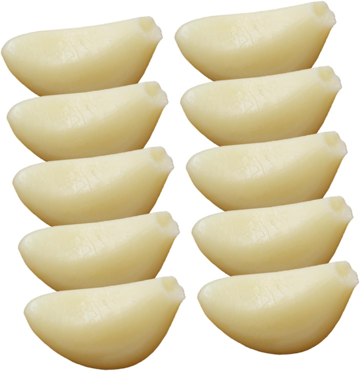 10pcs Realistic Artificial Garlic Cloves for Photo Studio