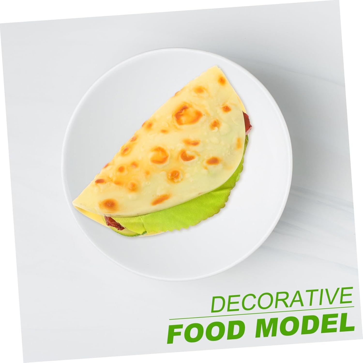 Housoutil Realistic Fake Vegetable Pancake for Photography Props