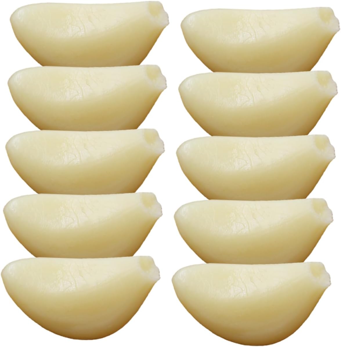 10pcs Realistic Simulated Garlic Cloves Display Props