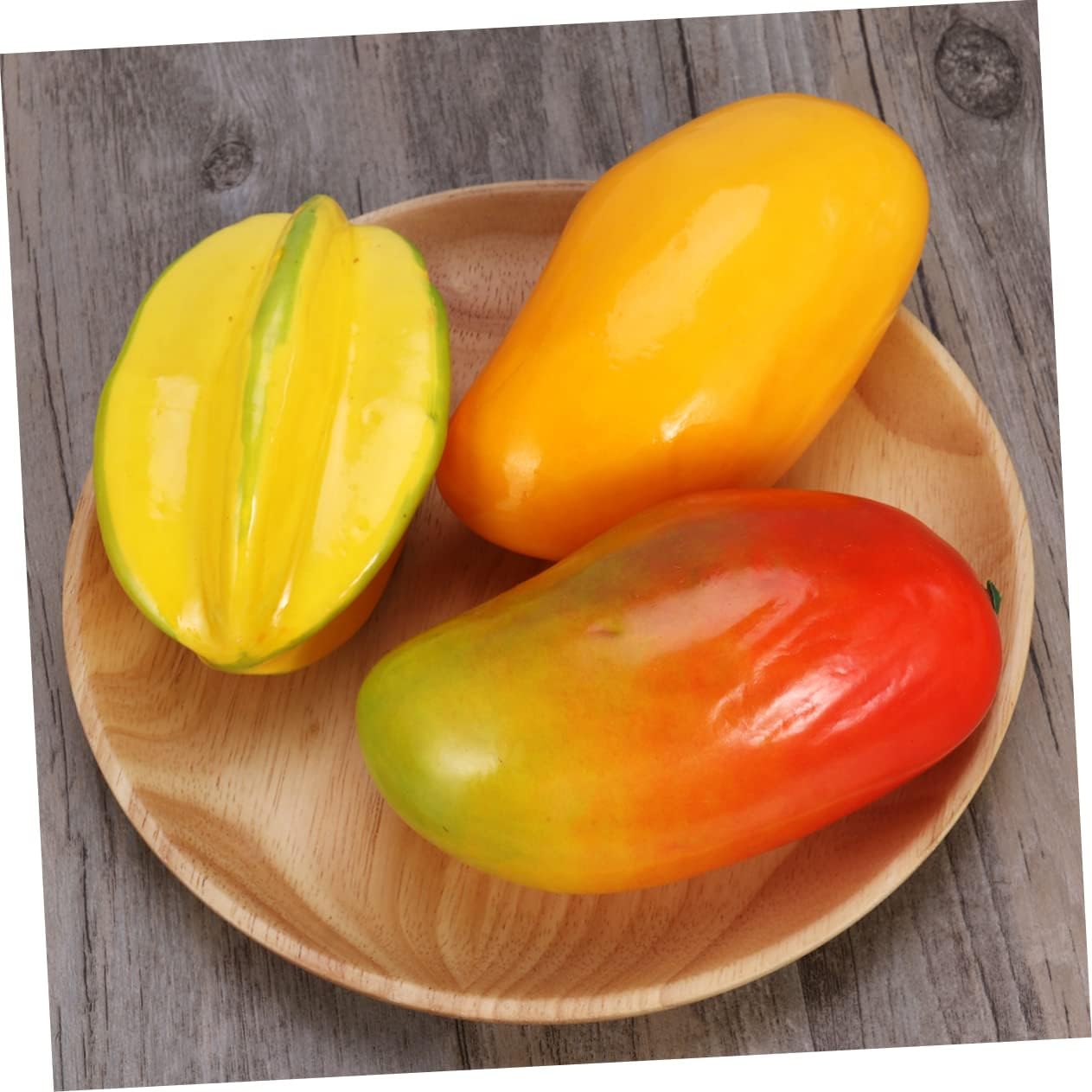 Realistic Red Yellow Mango Artificial Fruit Display Prop