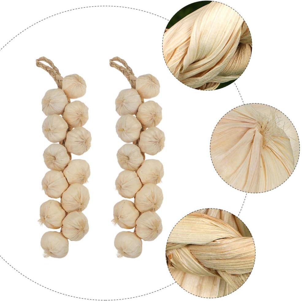 Yardwe Garlic Hanging String Decor 3pcs Photo Posing Prop