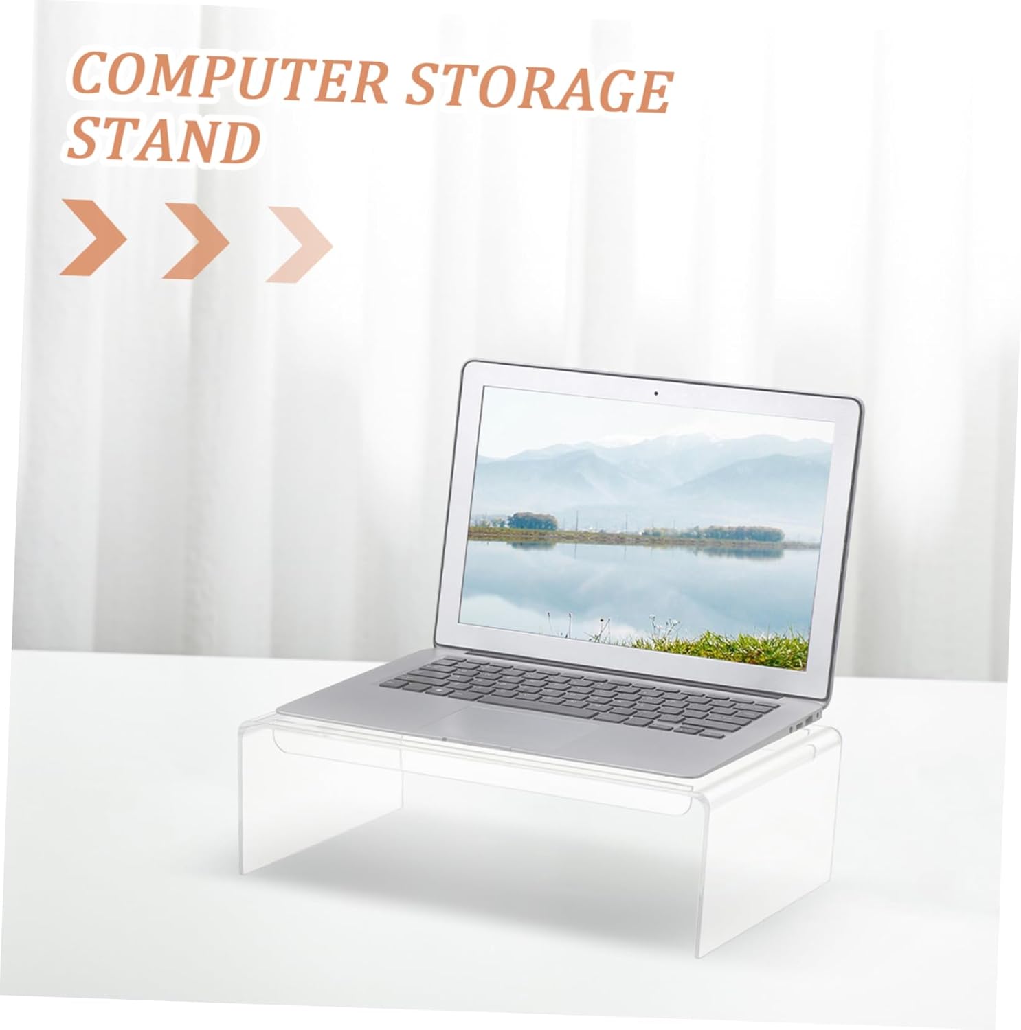 ARTIBETTER Acrylic Monitor Stand with Swivel and Vertical Adjustment