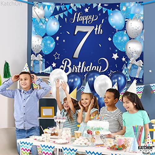 KatchOn XtraLarge Happy 7th Birthday Banner 72x44 Inch
