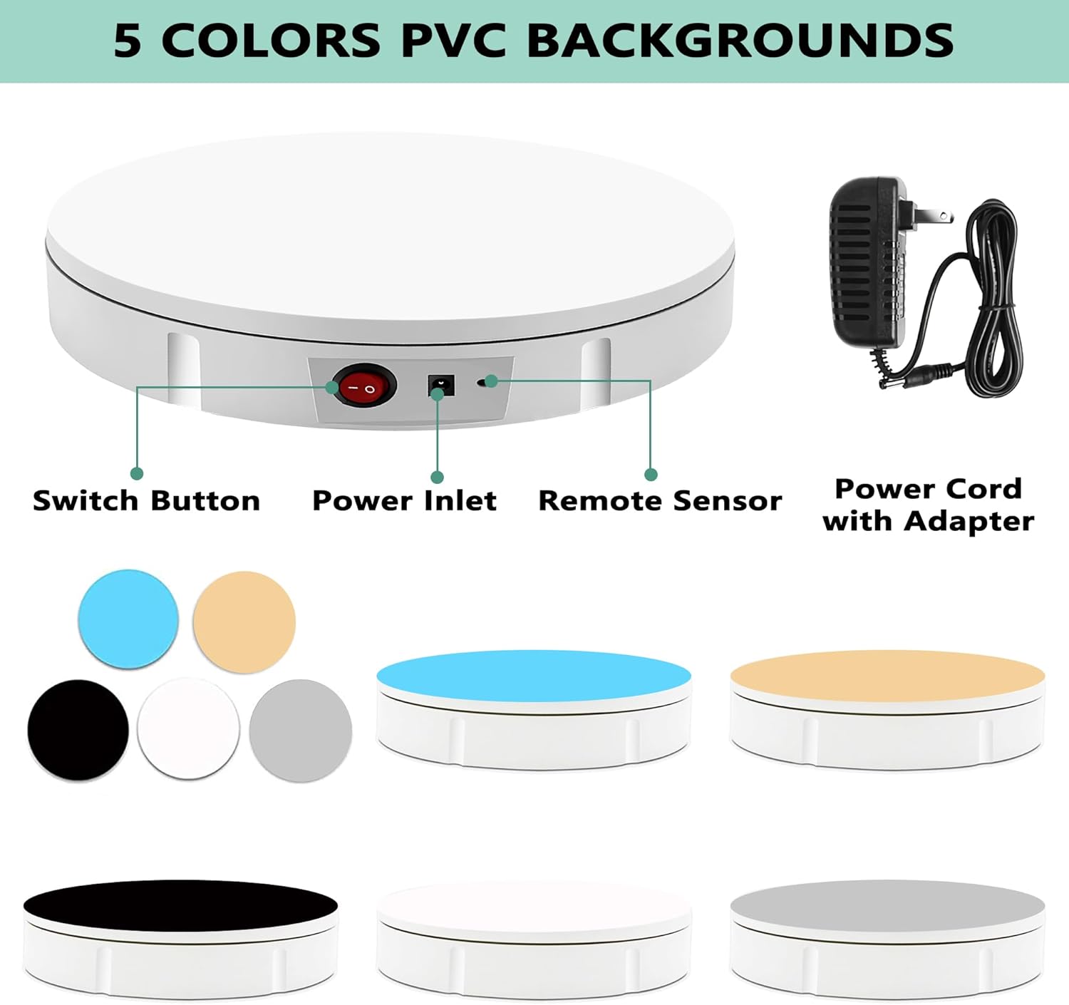 Prolee Rotating Display Stand 350lbs 12 Inch Turntable