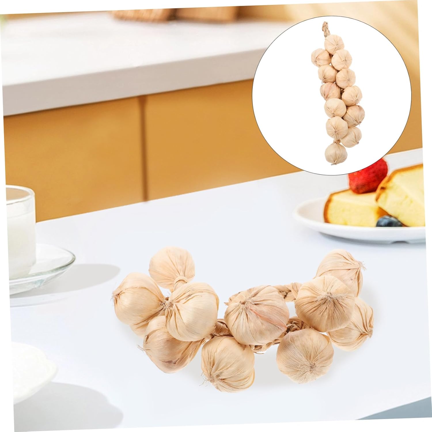 Mobestech Artificial Garlic String Hanging Decor