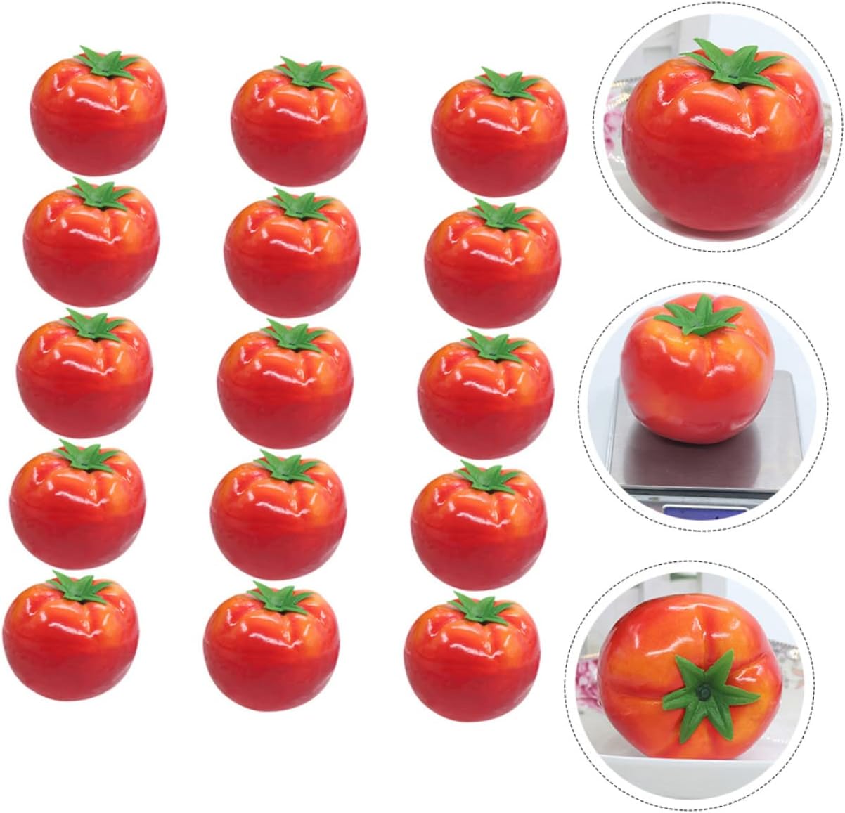 Zerodeko 15 Piece Foam Artificial Tomato Decor