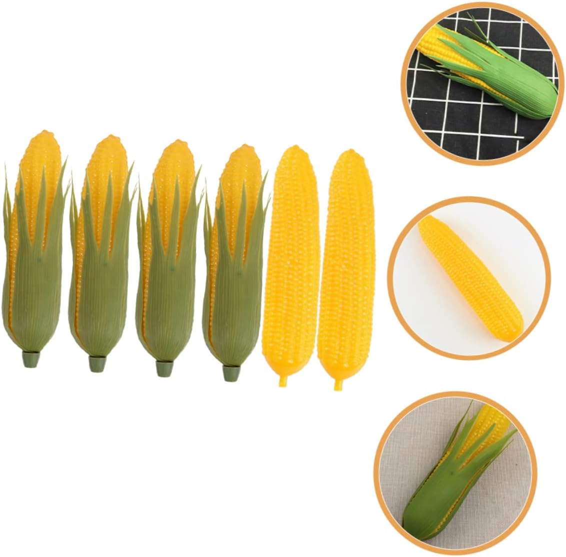 Zerodeko 6Pcs Artificial Corn Cob Posing Prop