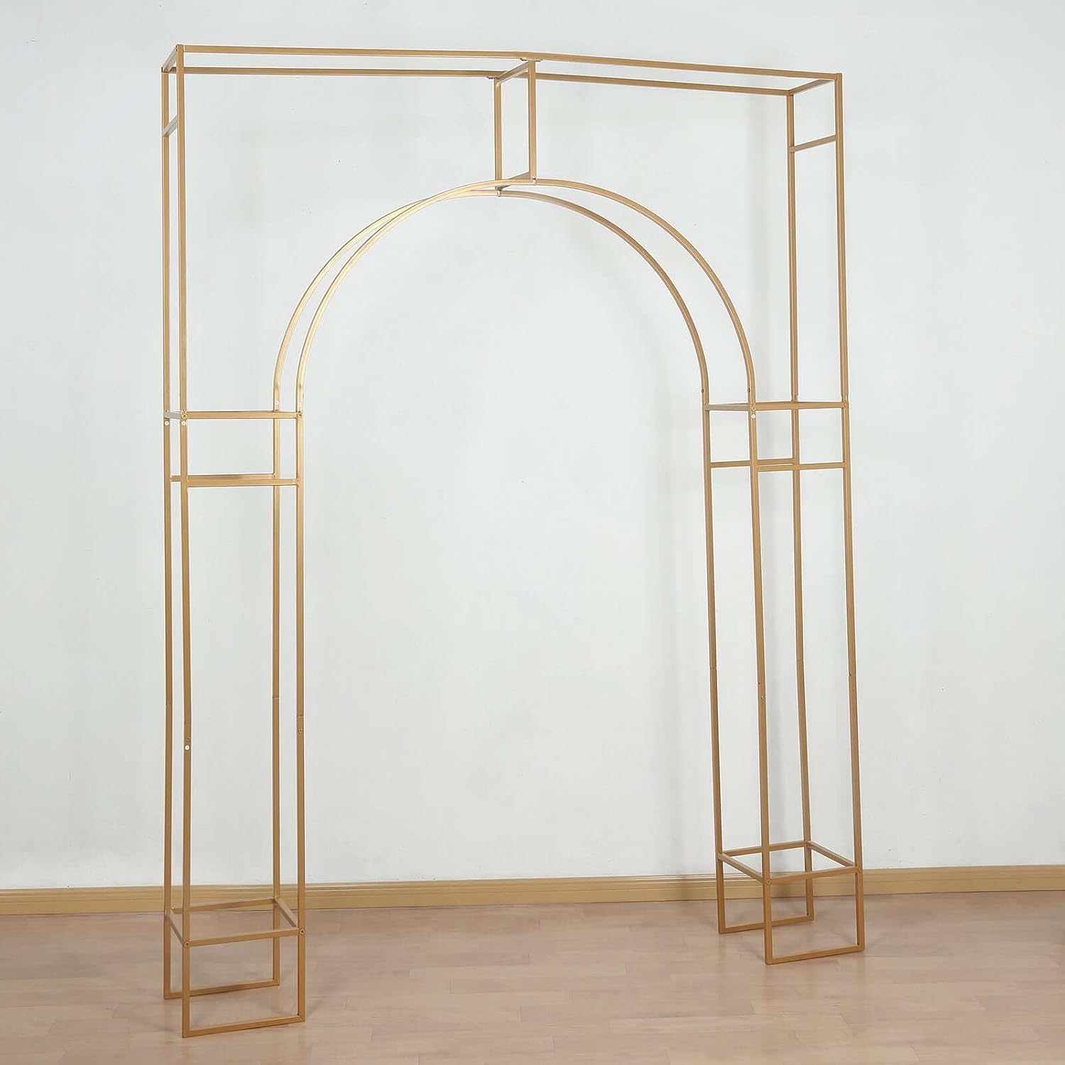 8 Feet Gold Metal Wedding Arch for Events