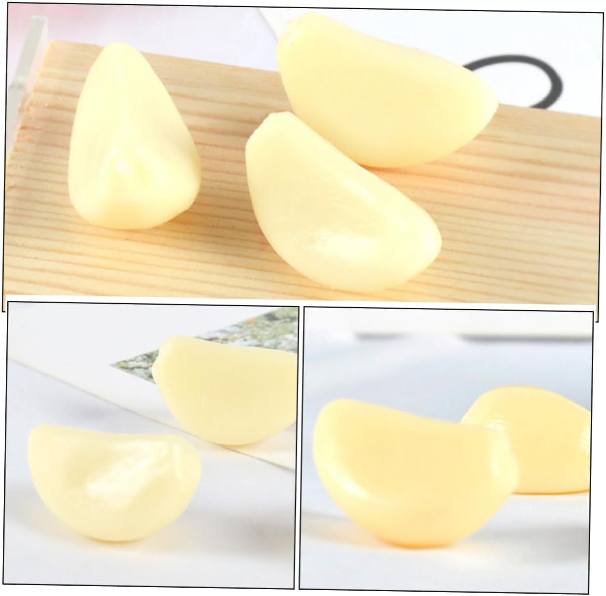 LIFKOME 12pcs Artificial Garlic Flakes Posing Props