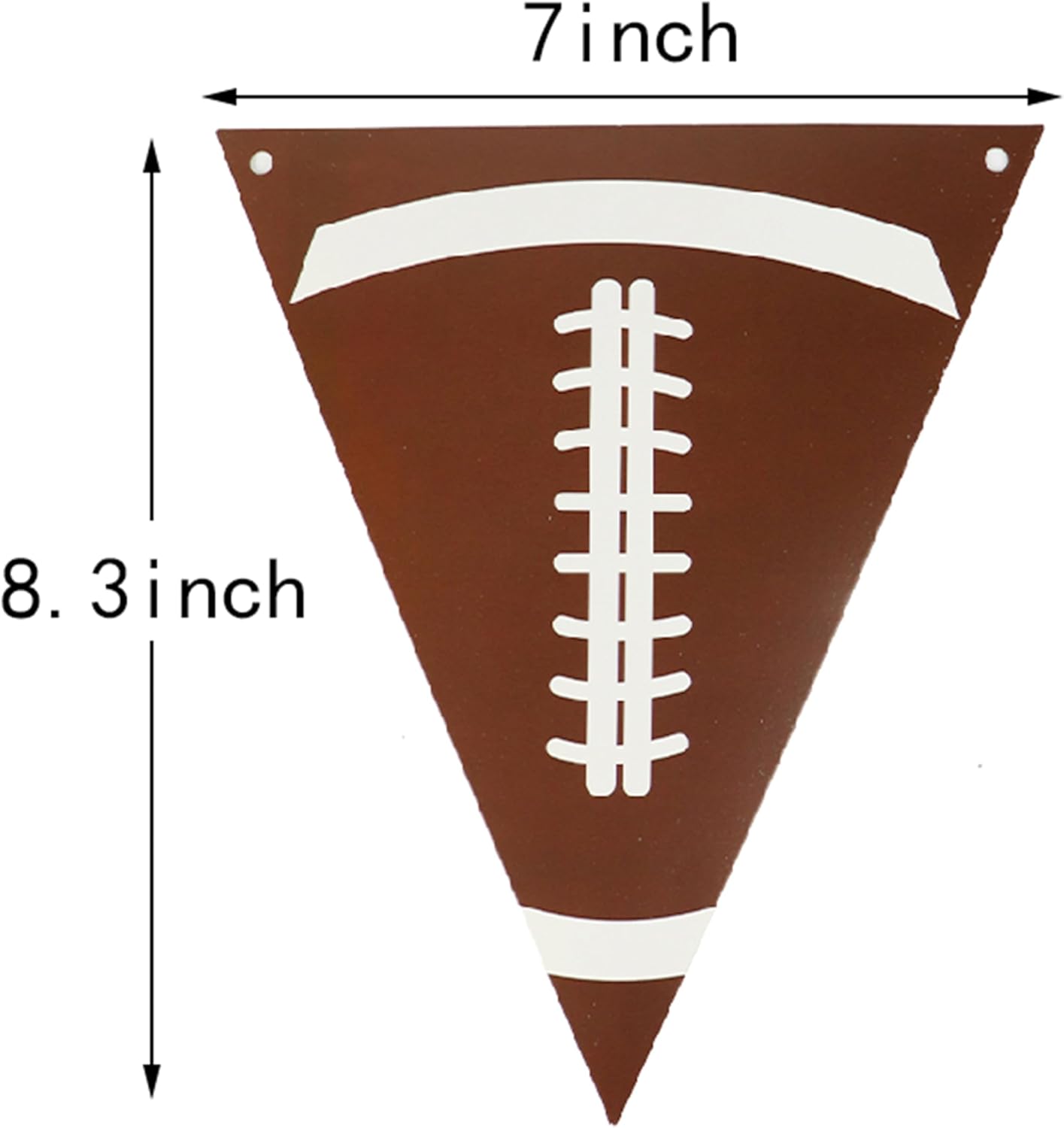 GiftExpress 3 Pk Football Fringe Curtain Decor