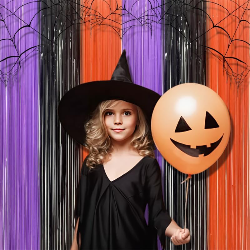 BRAVESHINE Tinsel Photo Backdrop Curtains 2 Pack