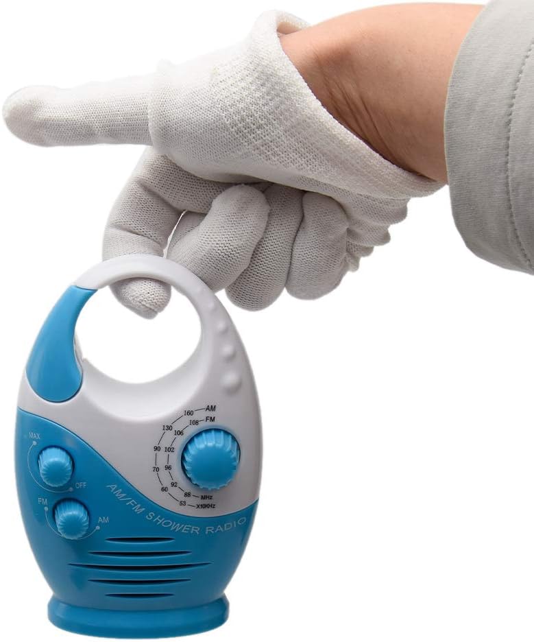Saycker Shower Radio with AM FM and Top Handle
